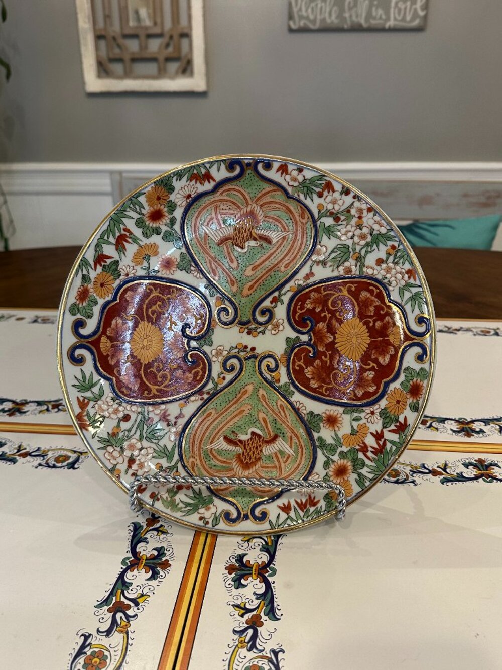 Vintage Japanese Arita Imari plate